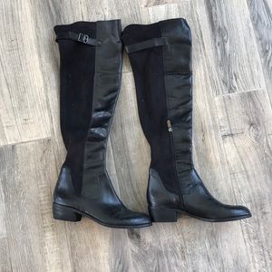 Black women’s tall boots-gently used